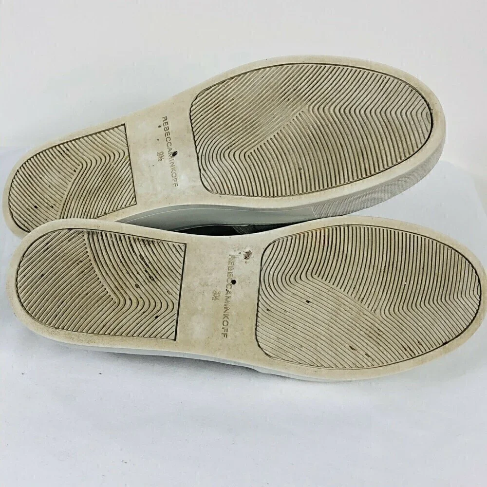 Rebecca Minkoff Size 9.5 Gray Velvet Sneakers